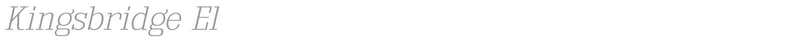 Kingsbridge font preview